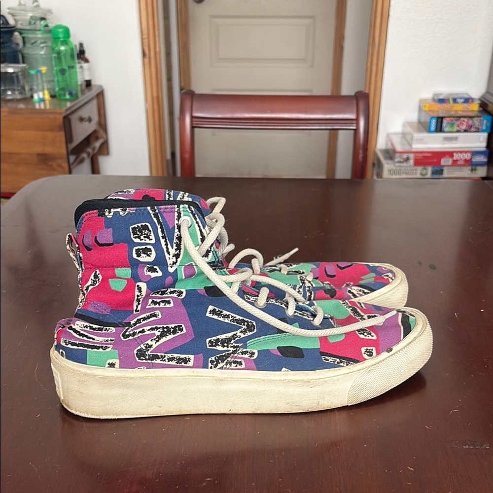 Colorful High-Top Sneakers